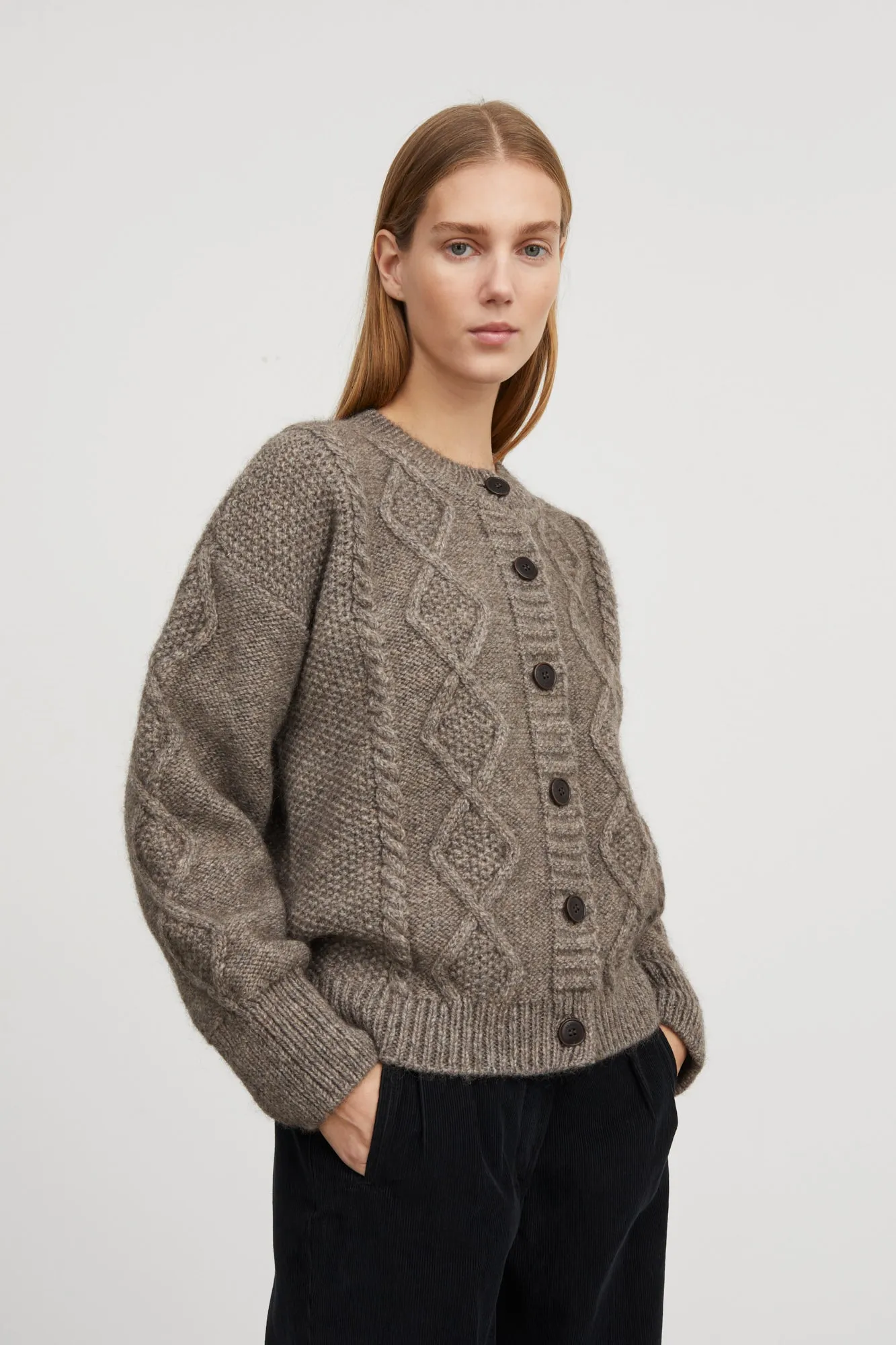 Agnete cardigan - Light brown