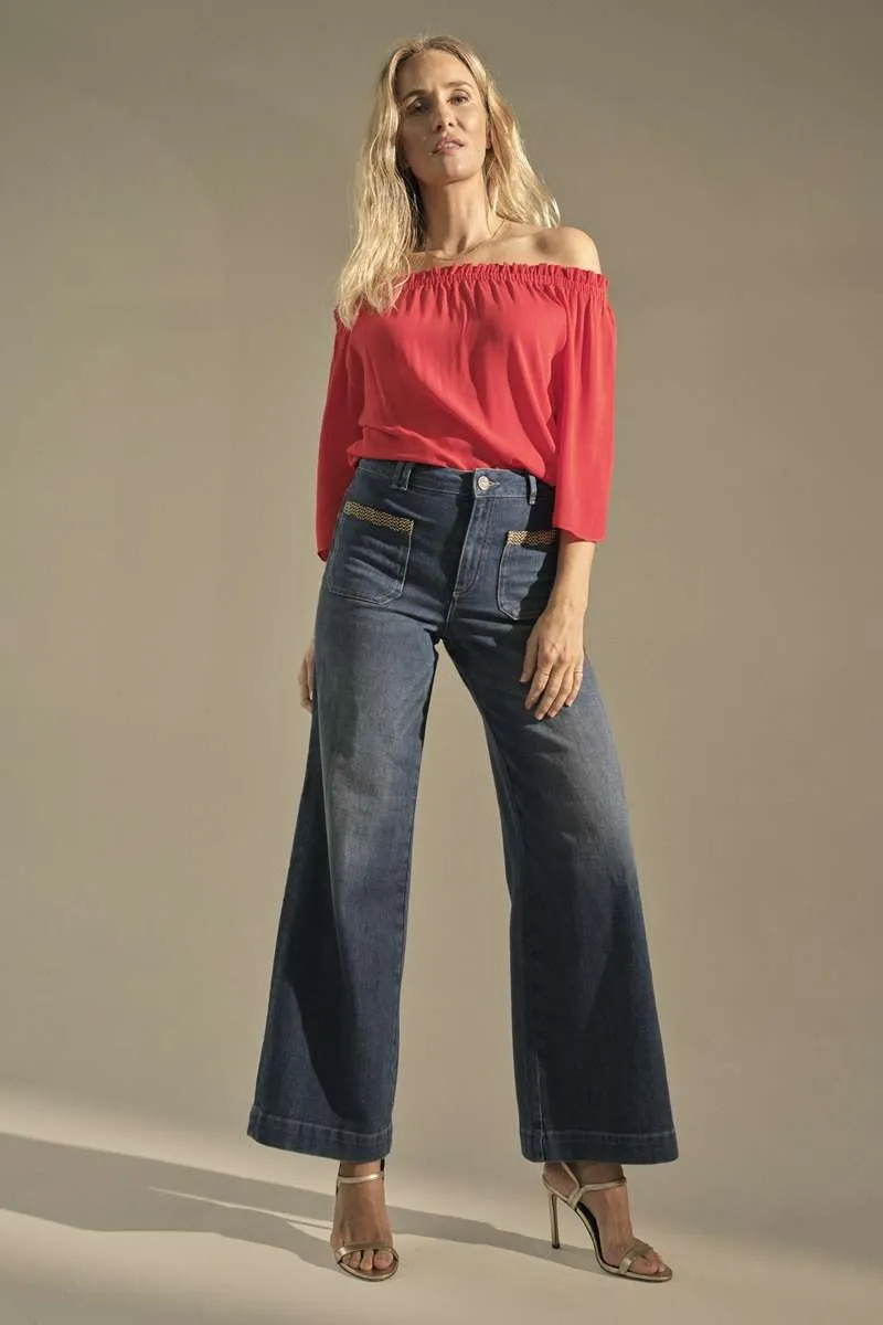 Ashlea Blouse in Tomato 153610MU2 by Mos Mosh