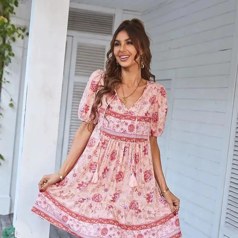 Beachy Floral Sundress