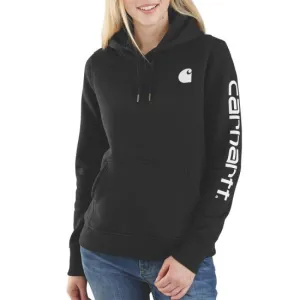 Carhartt  -  #102791  with sizes Made to Fit the Curvy Girl WOMEN'S RELAXED FIT MIDWEIGHT LOGO SLEEVE GRAPHIC SWEATSHIRT HOODIE