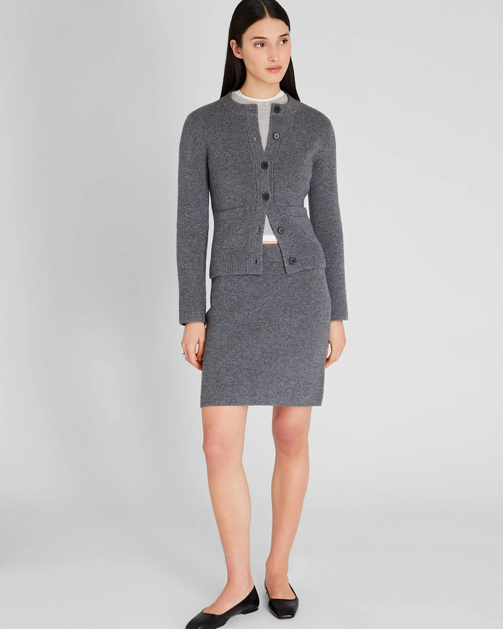 Cashmere Blend Mini Skirt
