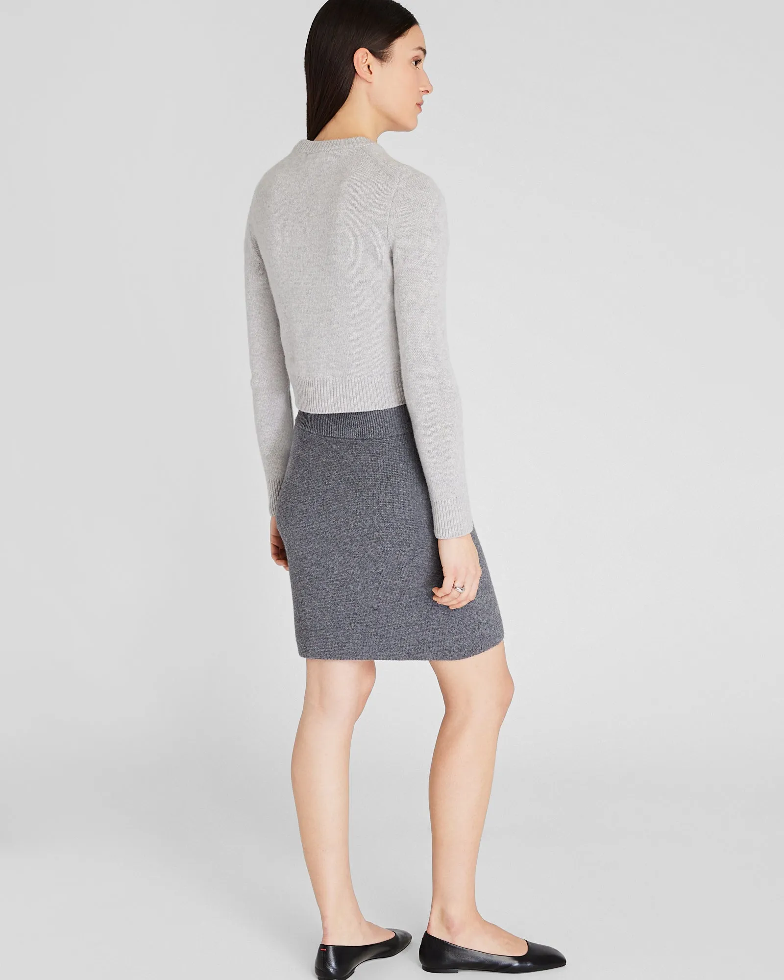 Cashmere Blend Mini Skirt