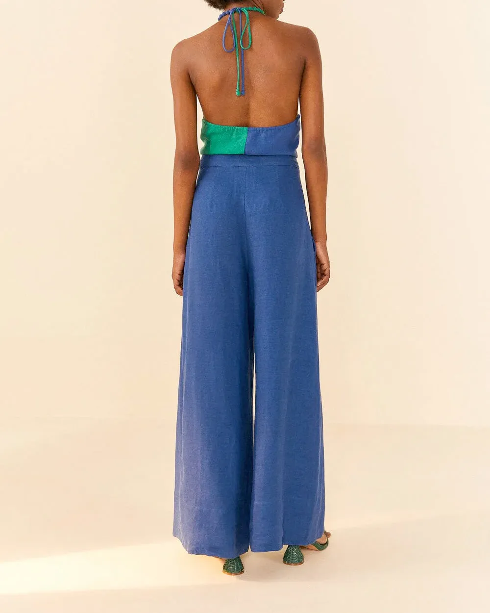 Deep Blue High Waisted Pants
