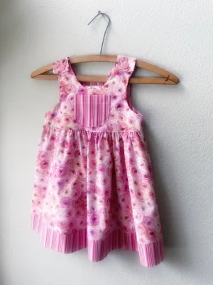 Dress, Pink Rose Cotton Girls Sundress