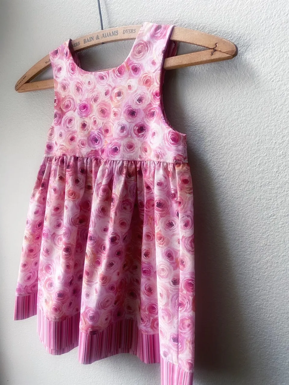 Dress, Pink Rose Cotton Girls Sundress