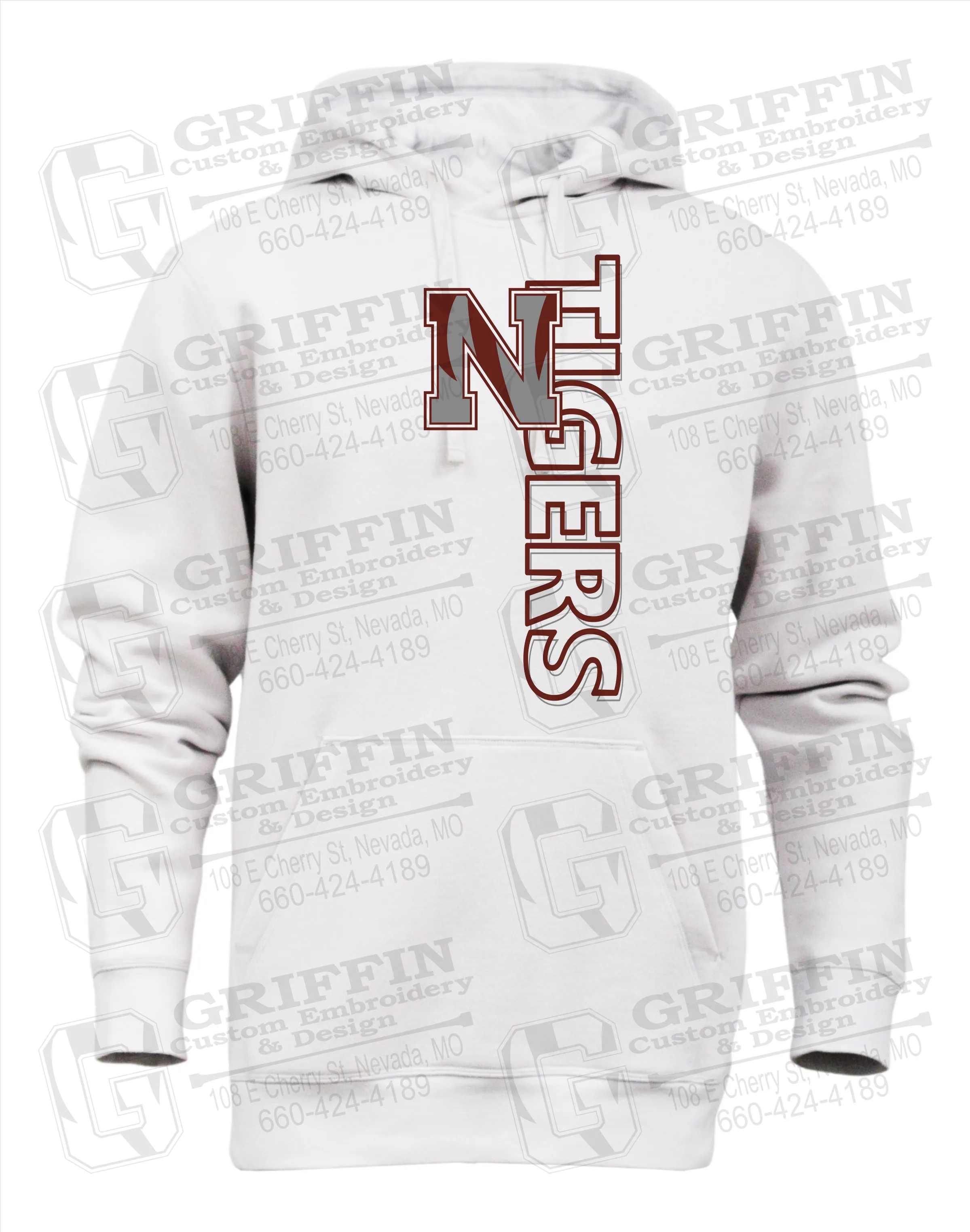 Heavyweight Fleece Hoodie - Nevada Tigers 22-F
