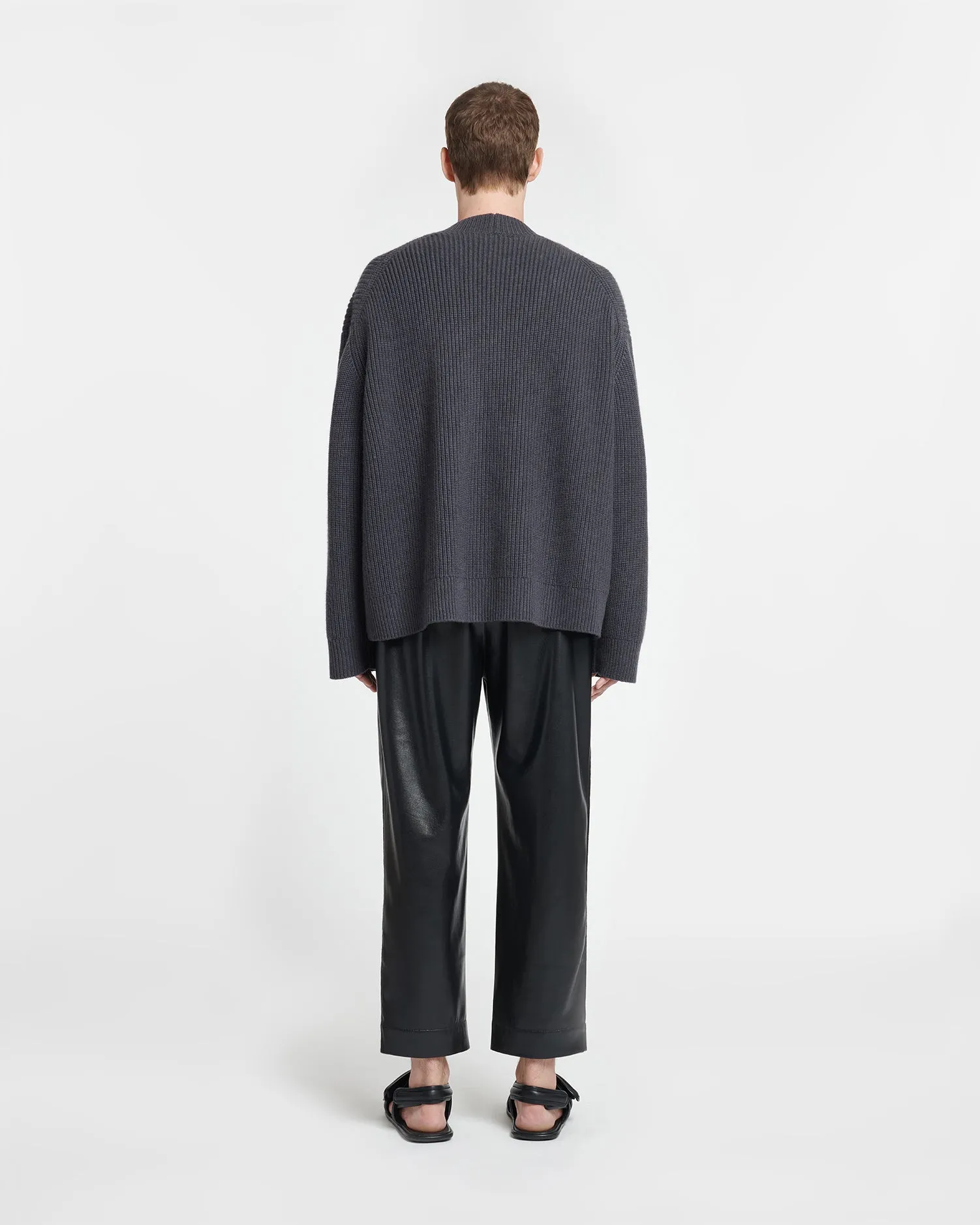 Laran - Cashmere-Blend Cardigan - School Grey