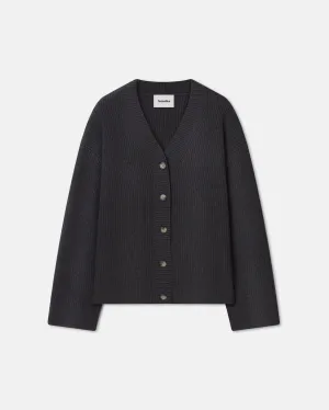 Laran - Cashmere-Blend Cardigan - School Grey