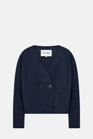 Perle Cardigan Mood Indigo Melange