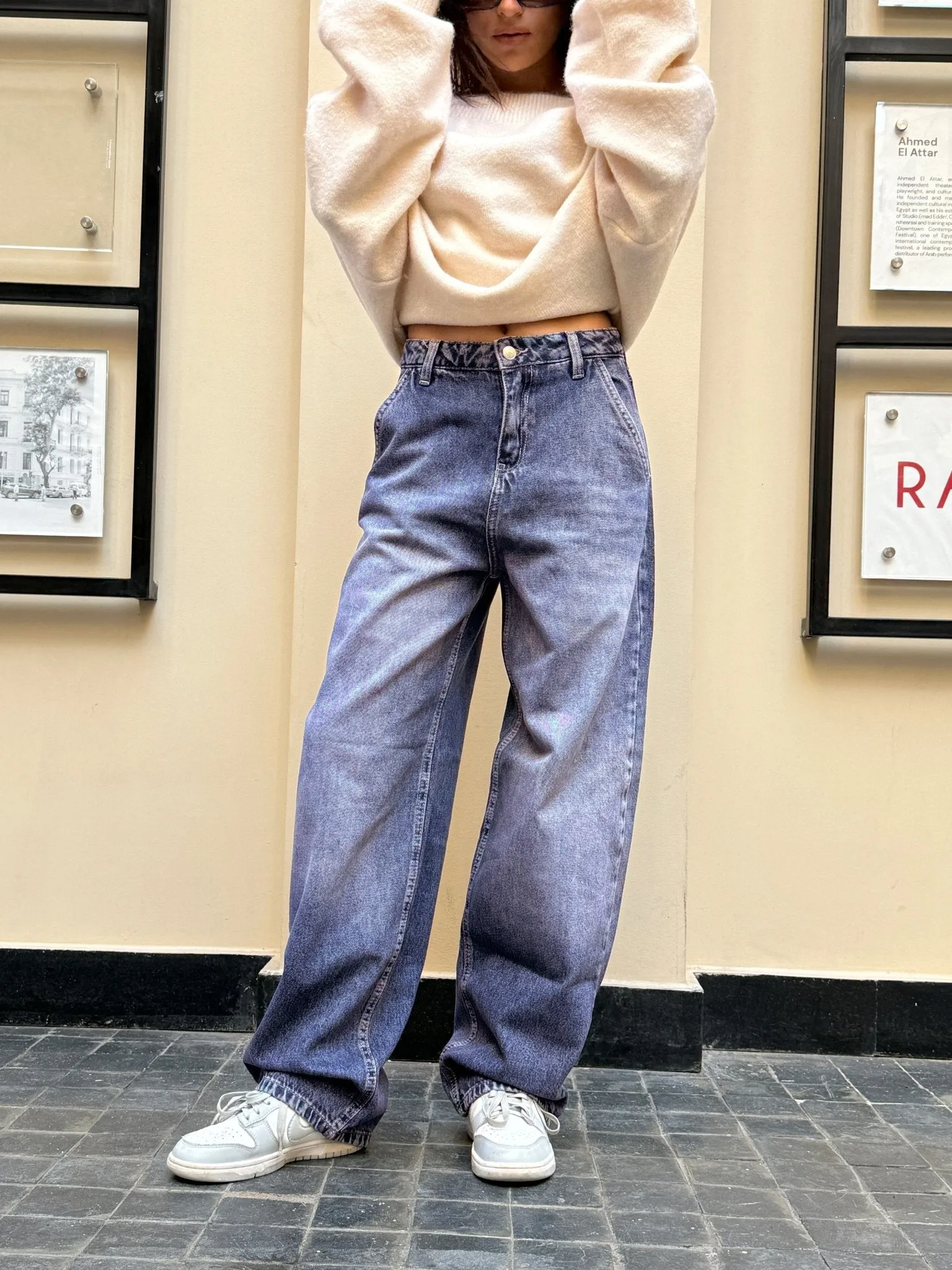 Skater - Mid Vintage Pink Jeans.