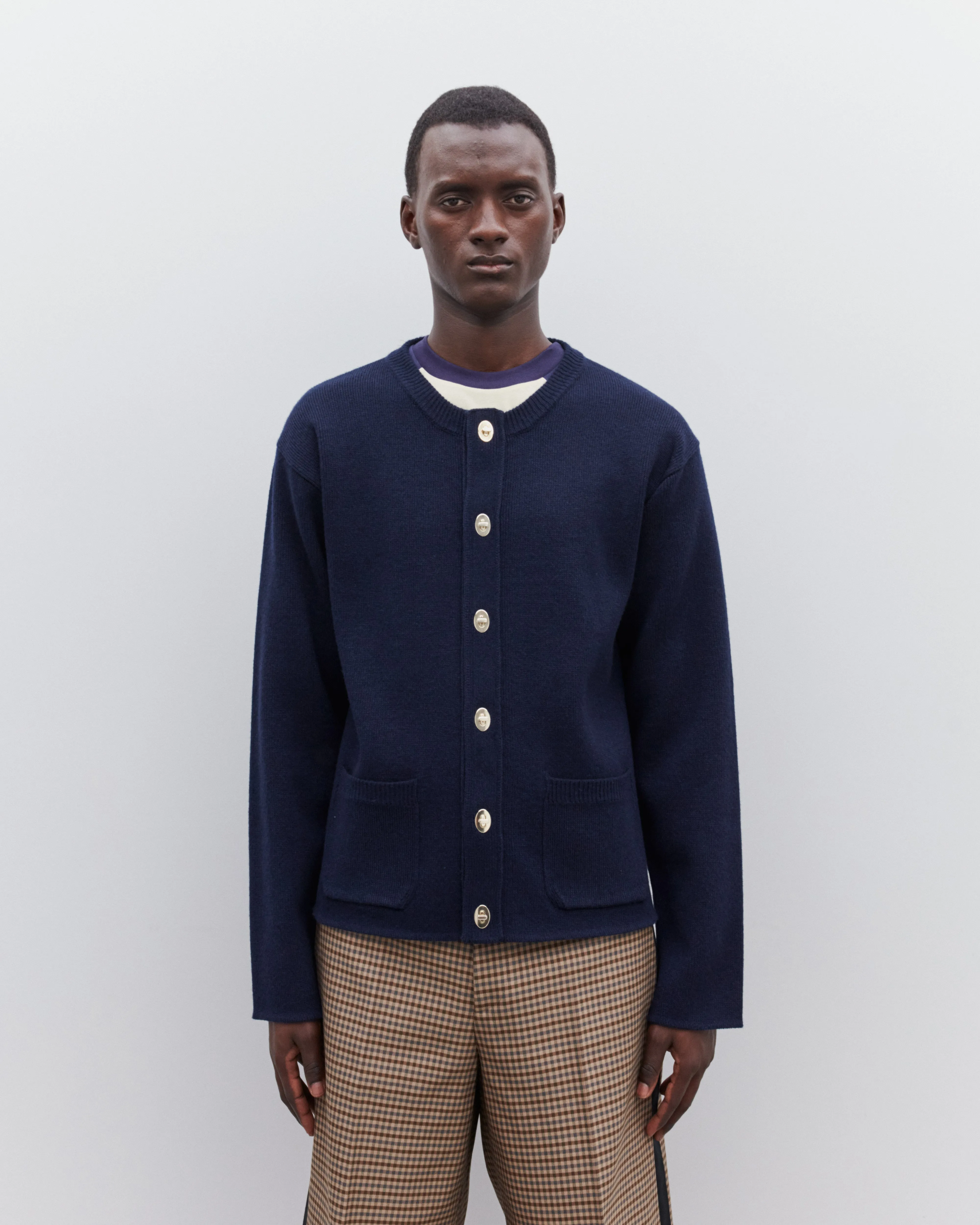 Wales Bonner - Men's Night Cardigan - (Navy)